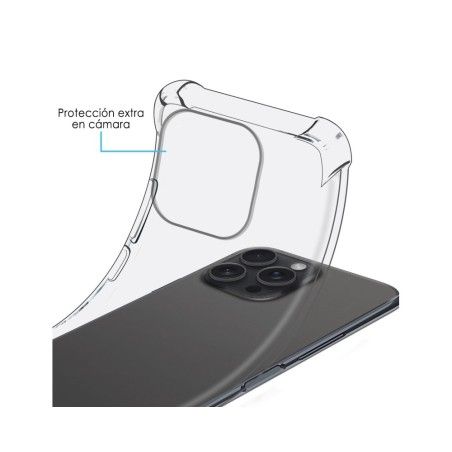 Funda Silicona Antigolpes Transparente compatible con IPhone 15 Pro Max (6.7)