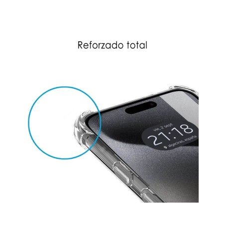 Funda Silicona Antigolpes Transparente compatible con IPhone 15 Pro Max (6.7)