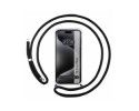 Funda Colgante Transparente compatible con Iphone 15 Pro Max (6.7) con Cordon Negro