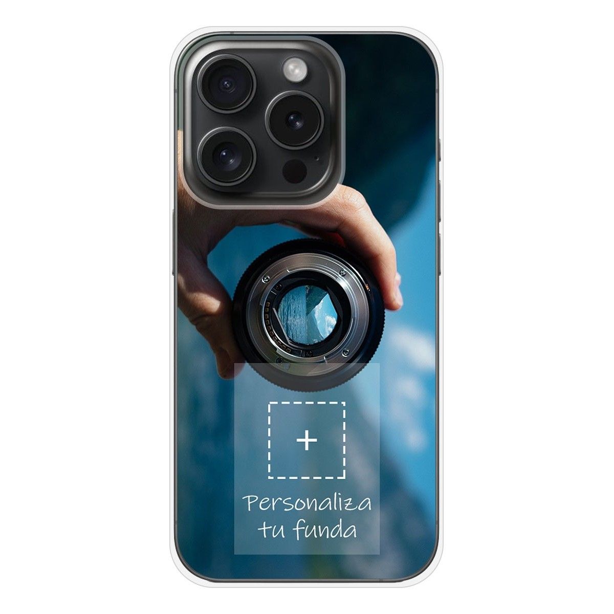 Personaliza tu Funda Silicona Gel Tpu Transparente con tu Fotografia compatible con Iphone 15 Pro (6.1) Dibujo