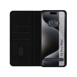 Funda Polipiel con tarjetero compatible con Iphone 15 Pro Max (6.7) color Negra 2