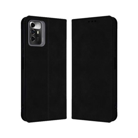 Funda Polipiel con tarjetero para ZTE Blade A72 5G color Negra