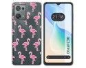 Funda Silicona Transparente para Blackview Oscal C30 / C30 Pro diseño Flamenco Dibujos