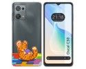 Funda Silicona Transparente para Blackview Oscal C30 / C30 Pro diseño Leopardo Dibujos