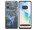 Funda Silicona Transparente para Blackview Oscal C30 / C30 Pro diseño Plumas Dibujos
