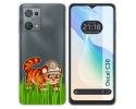 Funda Silicona Transparente para Blackview Oscal C30 / C30 Pro diseño Tigre Dibujos