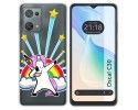 Funda Silicona Transparente para Blackview Oscal C30 / C30 Pro diseño Unicornio Dibujos