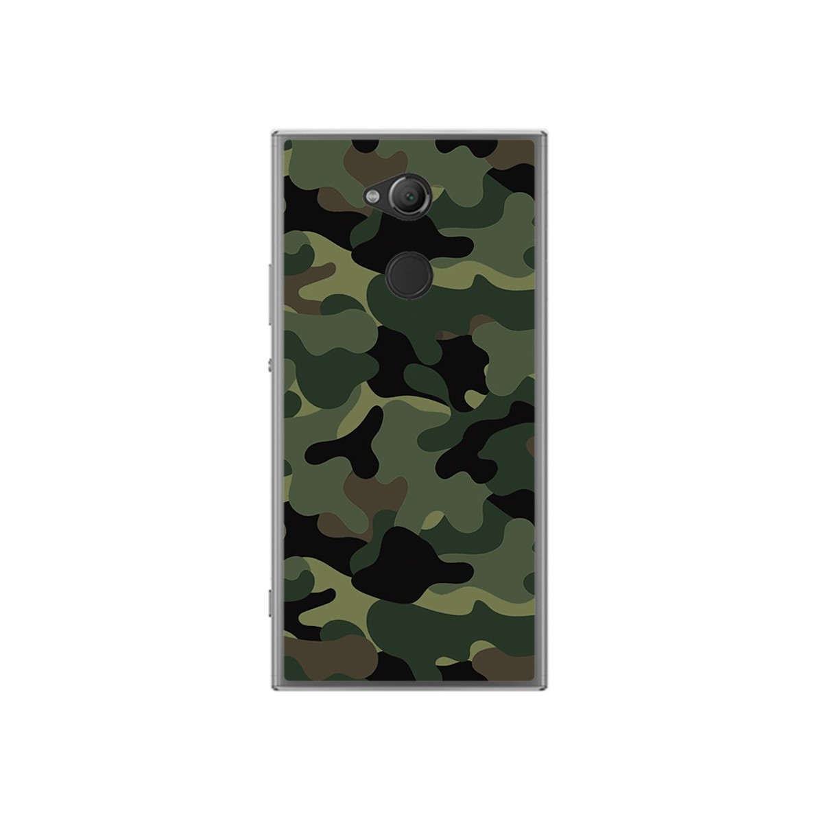 Funda Gel Tpu para Sony Xperia XA2 Diseño Camuflaje Dibujos