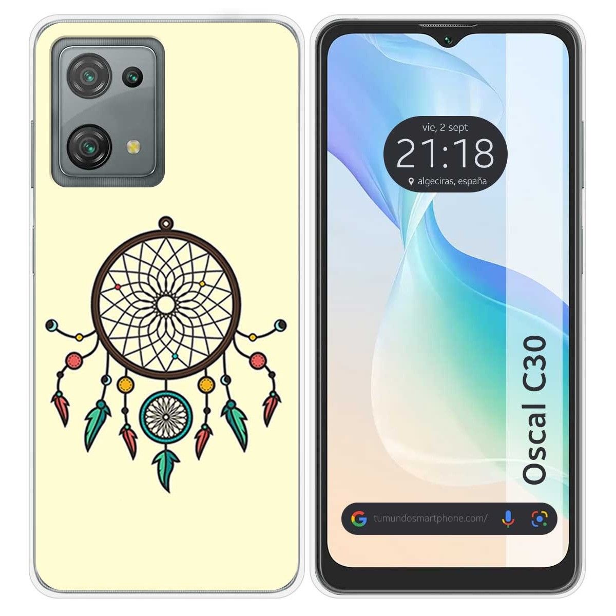 Funda Silicona para Blackview Oscal C30 / C30 Pro diseño Atrapasueños Dibujos