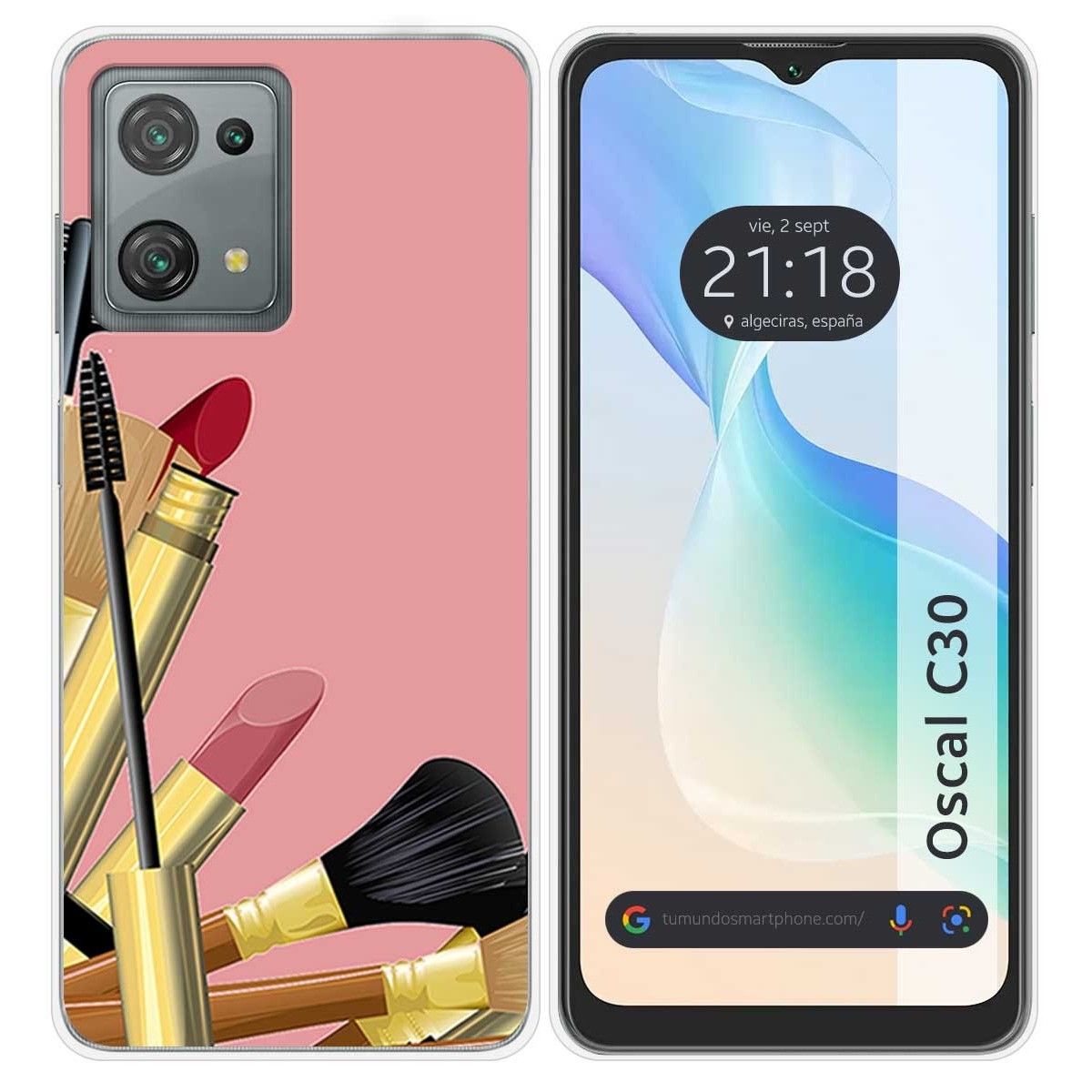 Funda Silicona para Blackview Oscal C30 / C30 Pro diseño Brochas Dibujos