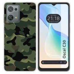 Funda Silicona para Blackview Oscal C30 / C30 Pro diseño Camuflaje Dibujos