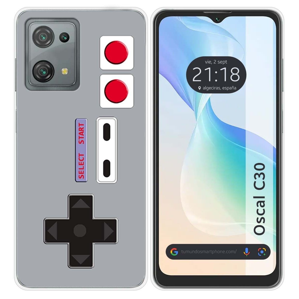 Funda Silicona para Blackview Oscal C30 / C30 Pro diseño Consola Dibujos