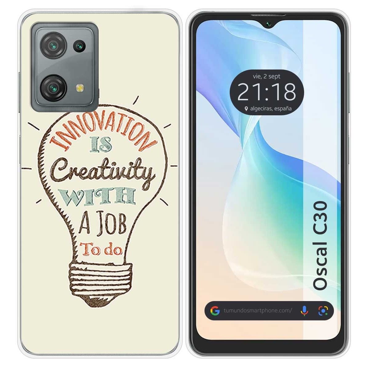 Funda Silicona para Blackview Oscal C30 / C30 Pro diseño Creativity Dibujos