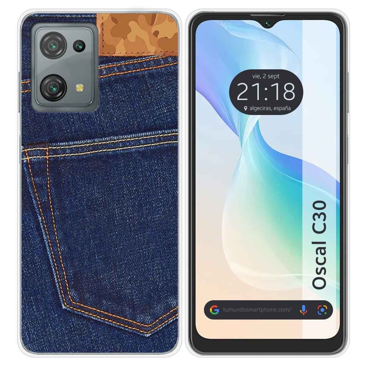 Funda Silicona para Blackview Oscal C30 / C30 Pro diseño Vaquero Dibujos