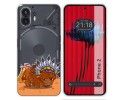 Funda Silicona Transparente para Nothing Phone 2 5G diseño Bufalo Dibujos