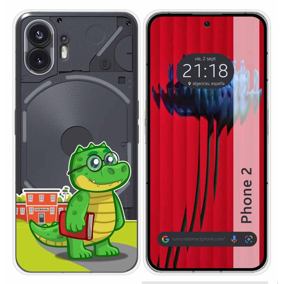 Funda Silicona Transparente para Nothing Phone 2 5G diseño Coco Dibujos