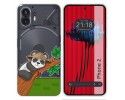 Funda Silicona Transparente para Nothing Phone 2 5G diseño Panda Dibujos