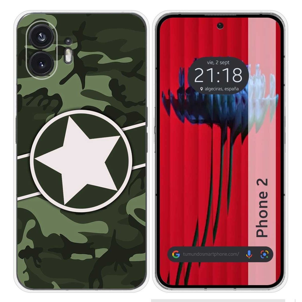 Funda Silicona para Nothing Phone 2 5G diseño Camuflaje 01 Dibujos