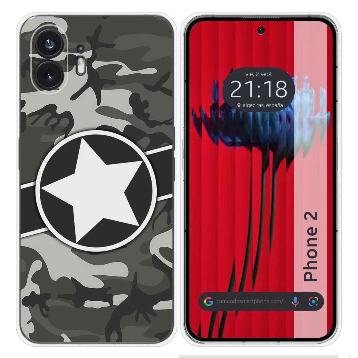 Funda Silicona para Nothing Phone 2 5G diseño Camuflaje 02 Dibujos