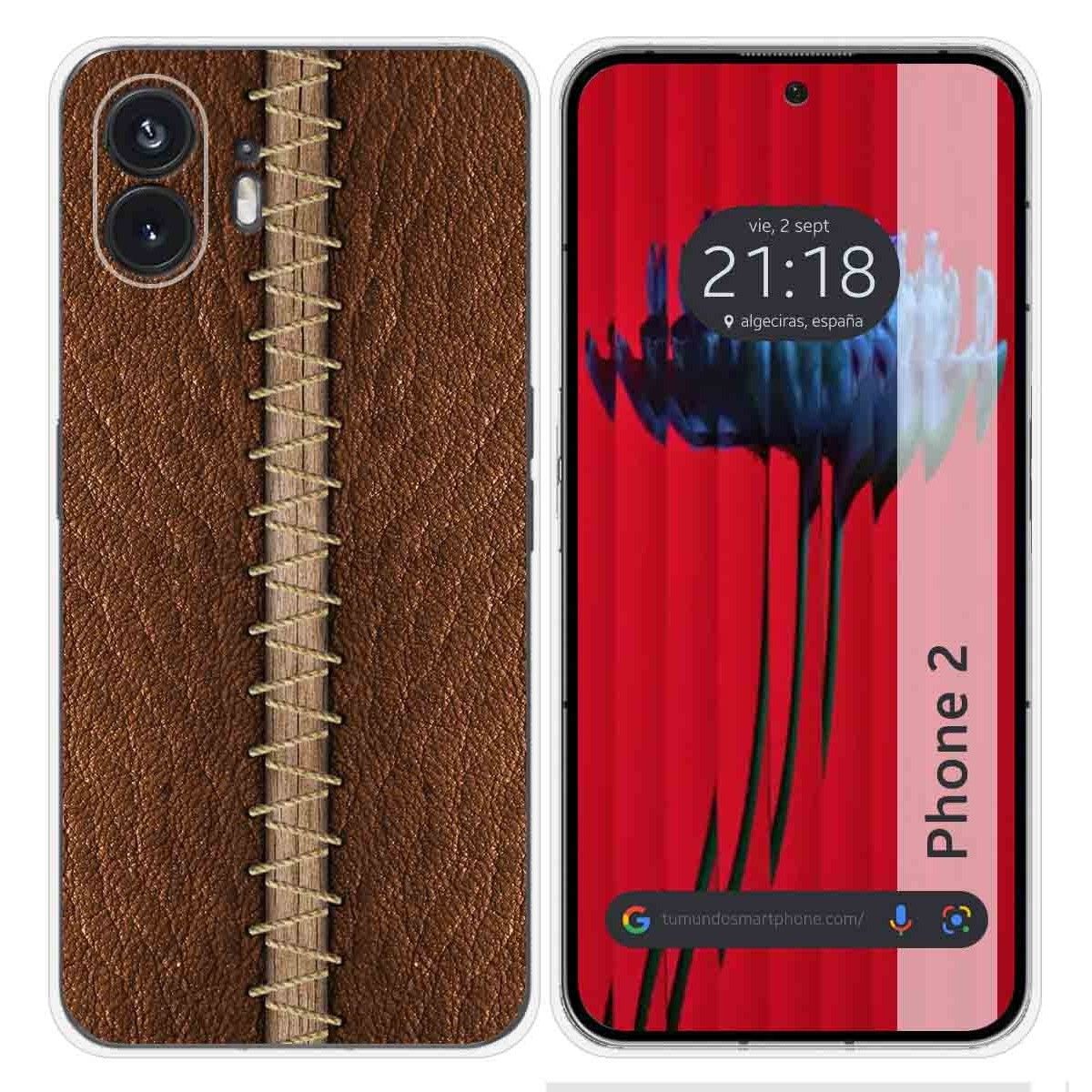 Funda Silicona para Nothing Phone 2 5G diseño Cuero 01 Dibujos