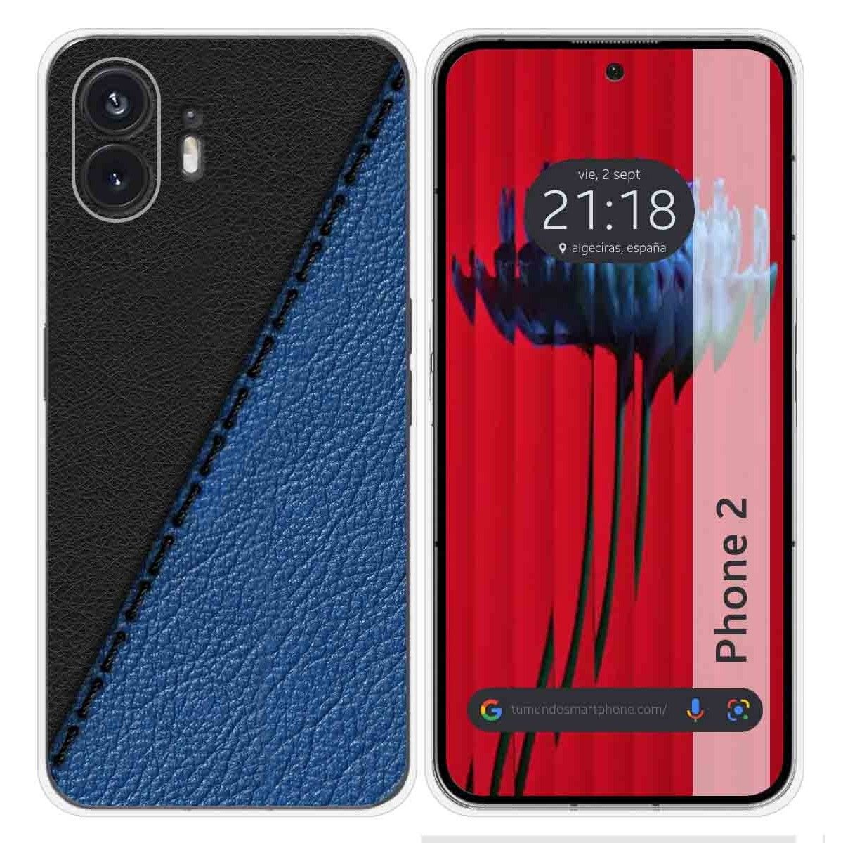Funda Silicona para Nothing Phone 2 5G diseño Cuero 02 Dibujos