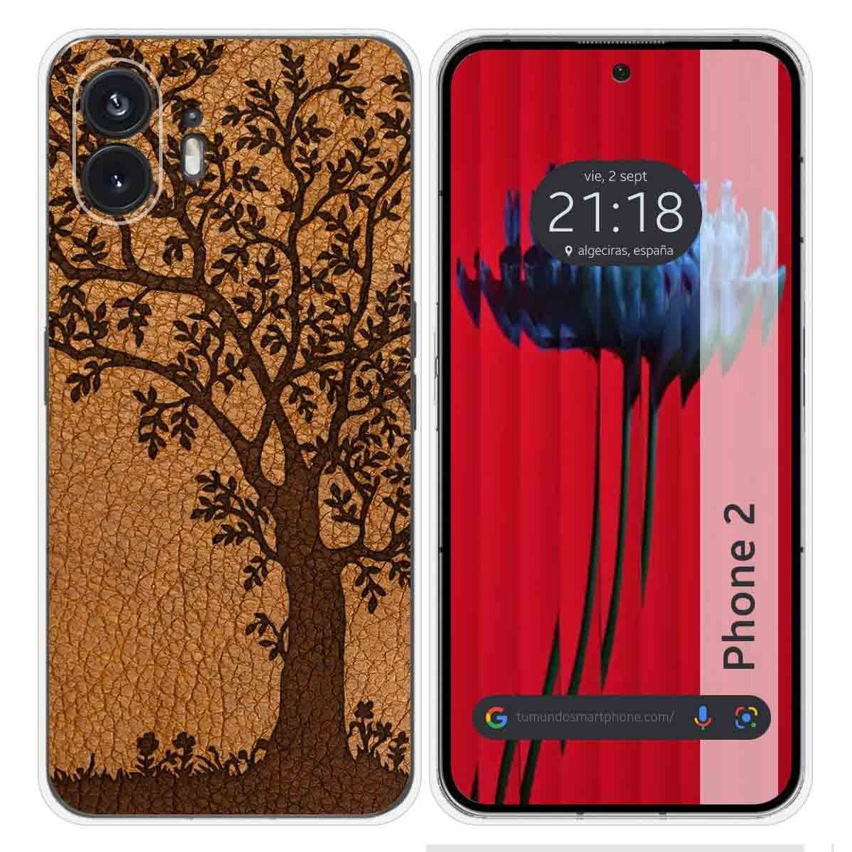 Funda Silicona para Nothing Phone 2 5G diseño Cuero 03 Dibujos