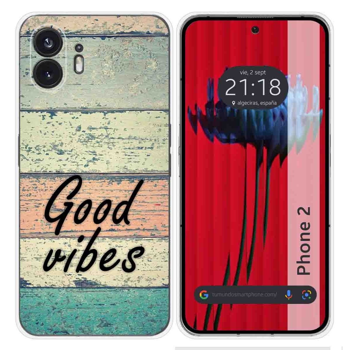 Funda Silicona para Nothing Phone 2 5G diseño Madera 01 Dibujos