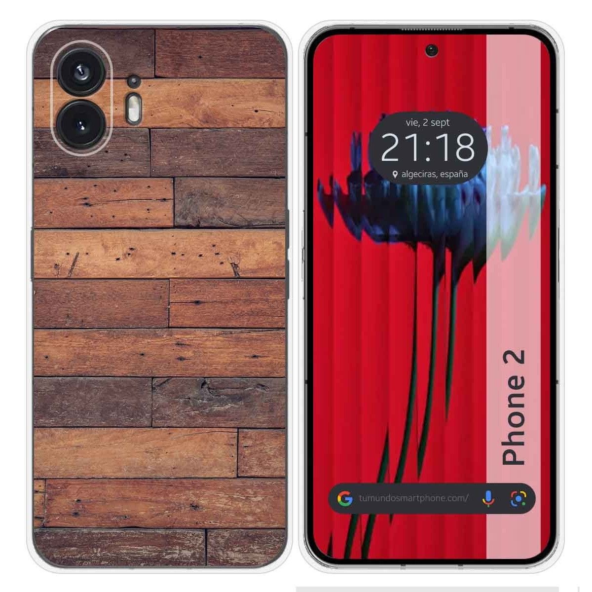 Funda Silicona para Nothing Phone 2 5G diseño Madera 03 Dibujos
