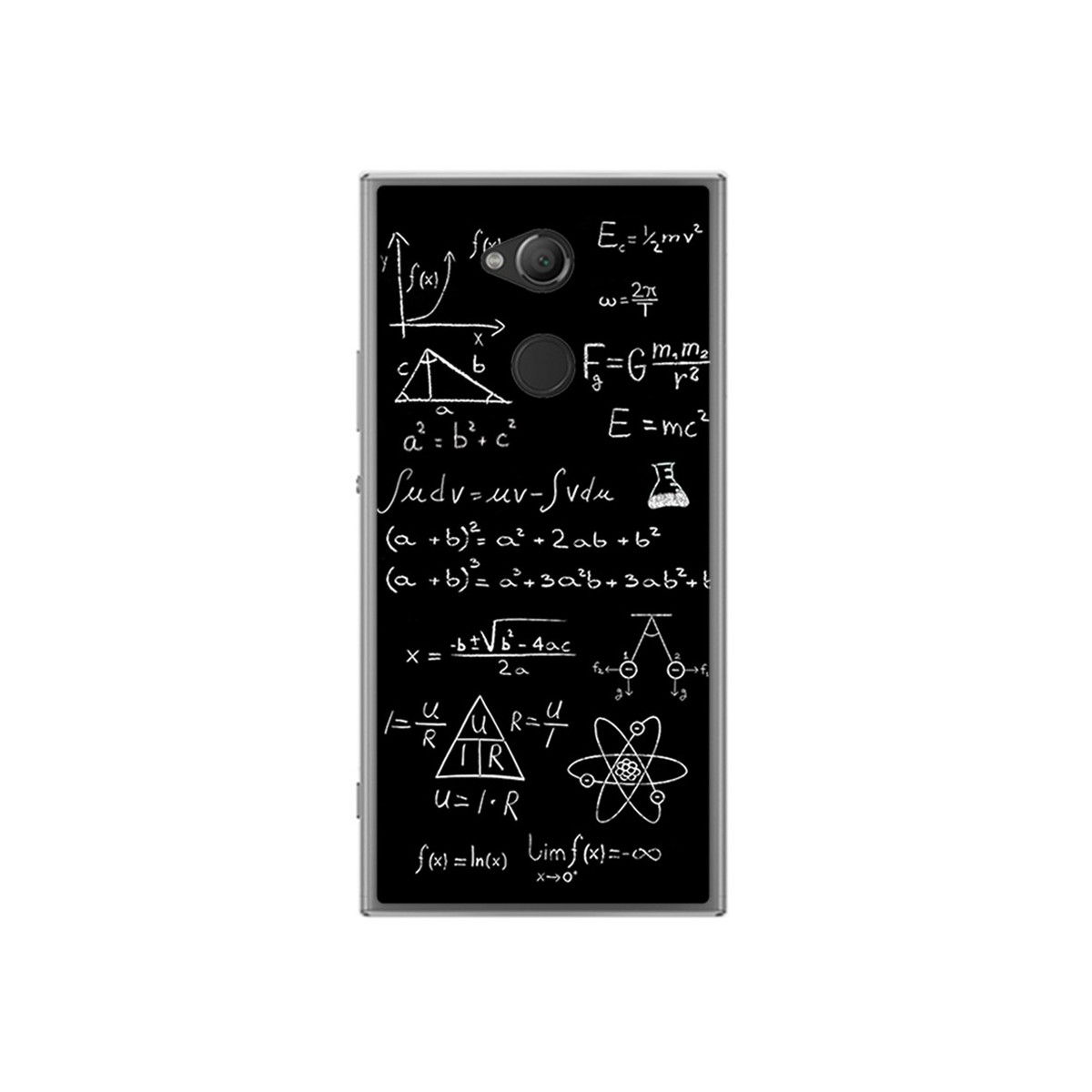 Funda Gel Tpu para Sony Xperia XA2 Diseño Formulas Dibujos