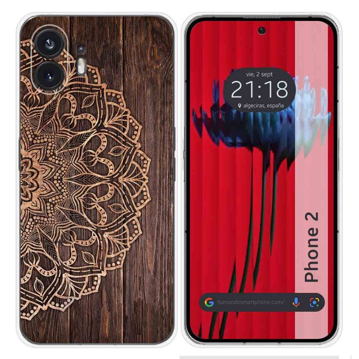 Funda Silicona para Nothing Phone 2 5G diseño Madera 06 Dibujos