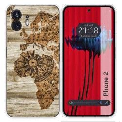 Funda Silicona para Nothing Phone 2 5G diseño Madera 07 Dibujos