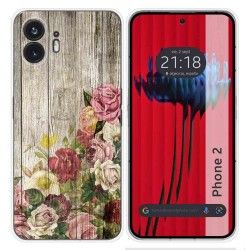 Funda Silicona para Nothing Phone 2 5G diseño Madera 08 Dibujos