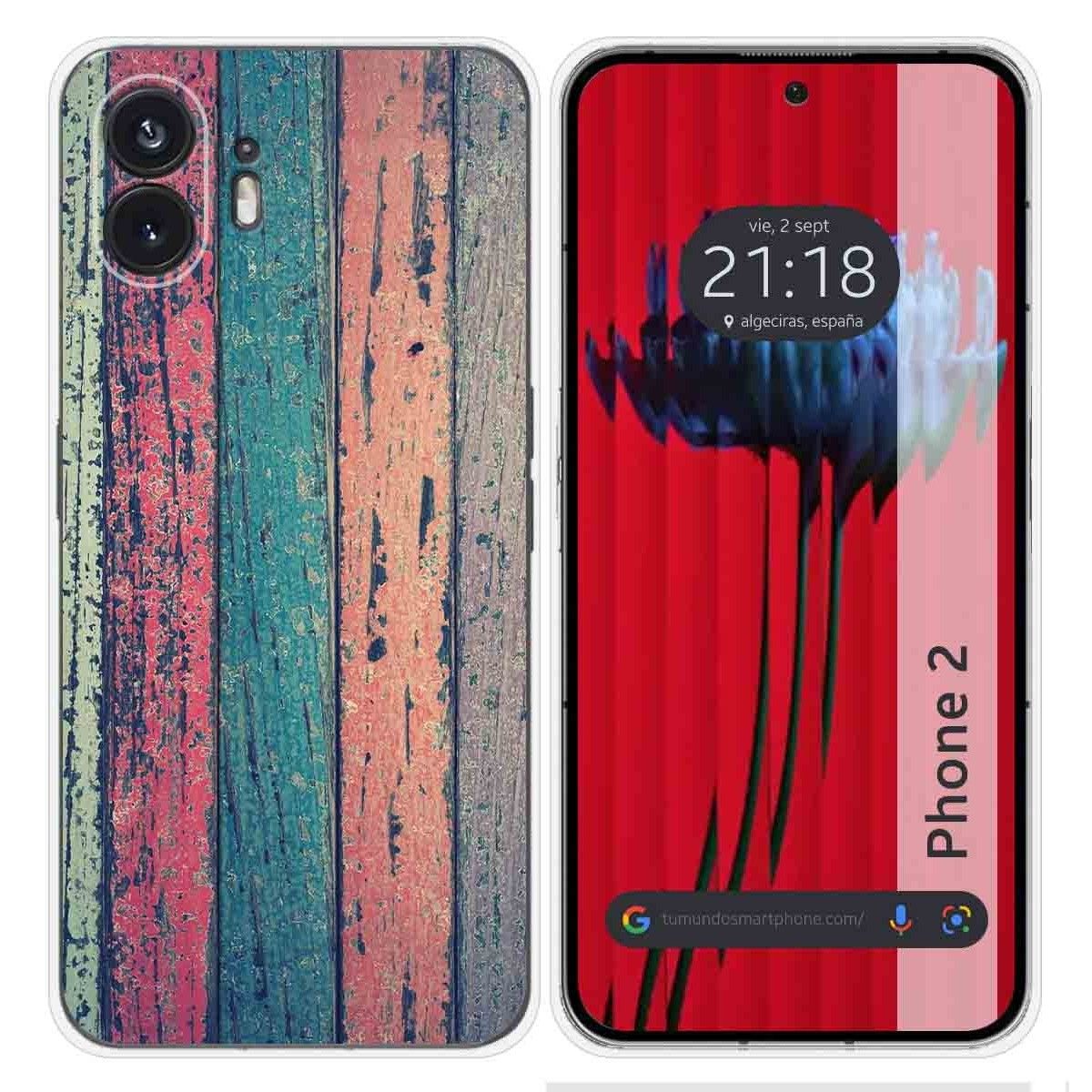 Funda Silicona para Nothing Phone 2 5G diseño Madera 10 Dibujos