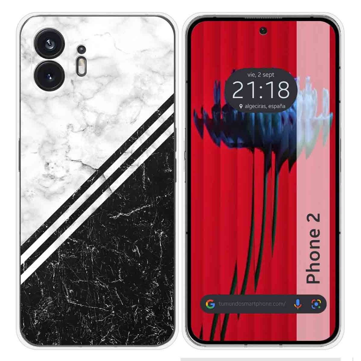 Funda Silicona para Nothing Phone 2 5G diseño Mármol 01 Dibujos