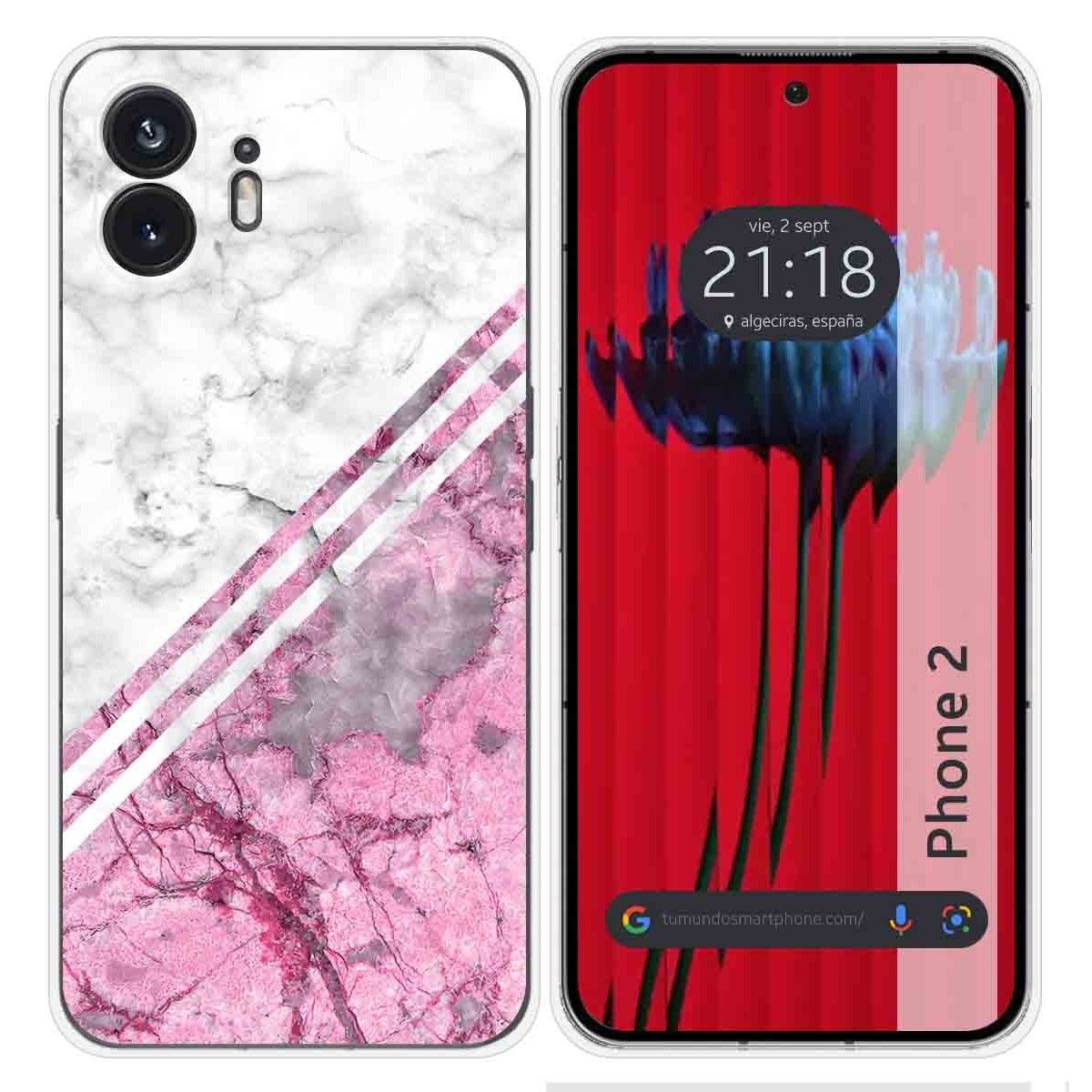 Funda Silicona para Nothing Phone 2 5G diseño Mármol 03 Dibujos