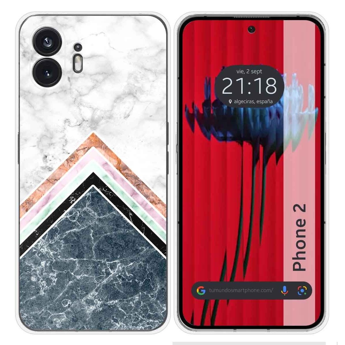 Funda Silicona para Nothing Phone 2 5G diseño Mármol 05 Dibujos
