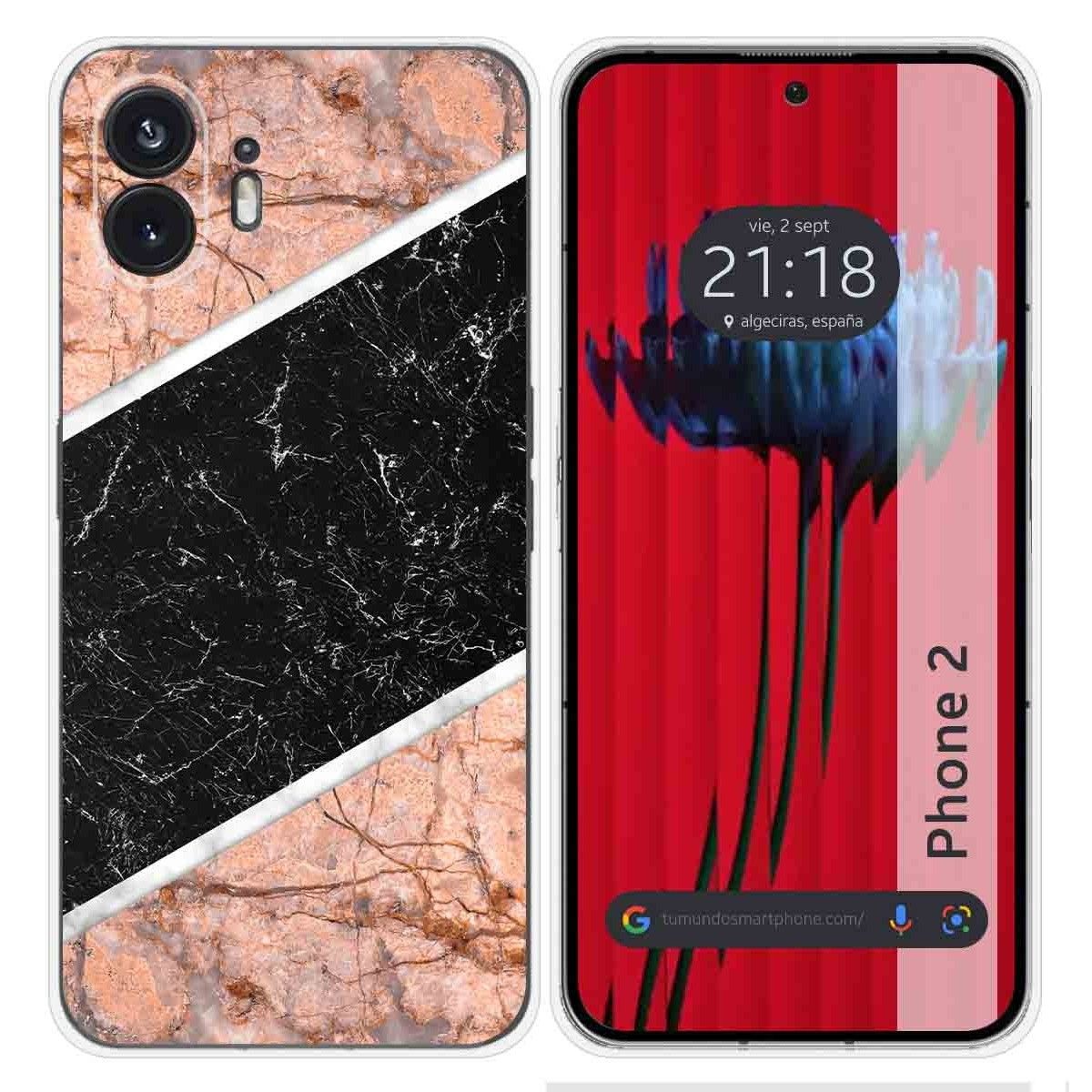 Funda Silicona para Nothing Phone 2 5G diseño Mármol 07 Dibujos