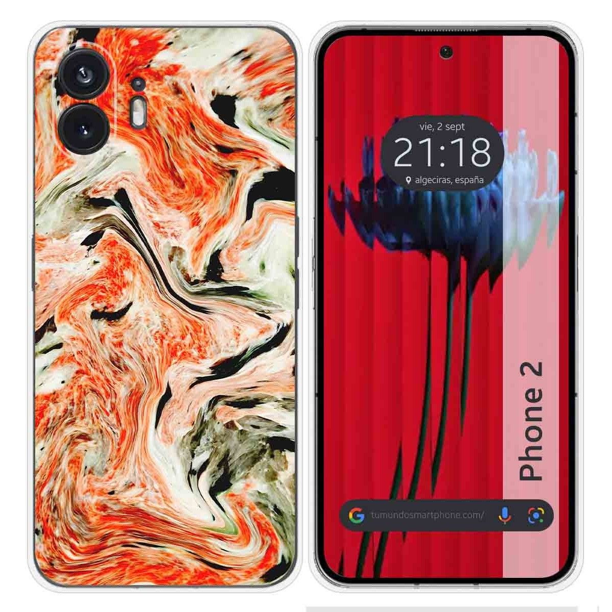 Funda Silicona para Nothing Phone 2 5G diseño Mármol 12 Dibujos