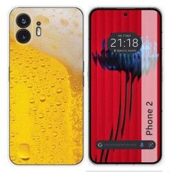 Funda Silicona para Nothing Phone 2 5G diseño Cerveza Dibujos