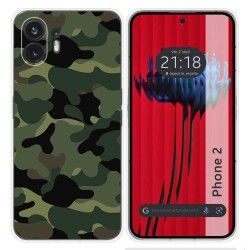 Funda Silicona para Nothing Phone 2 5G diseño Camuflaje Dibujos