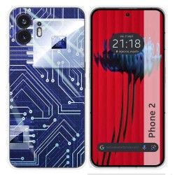 Funda Silicona para Nothing Phone 2 5G diseño Circuito Dibujos