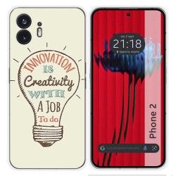 Funda Silicona para Nothing Phone 2 5G diseño Creativity Dibujos