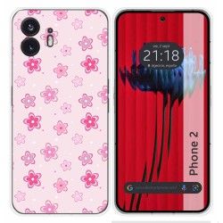Funda Silicona para Nothing Phone 2 5G diseño Flores Dibujos