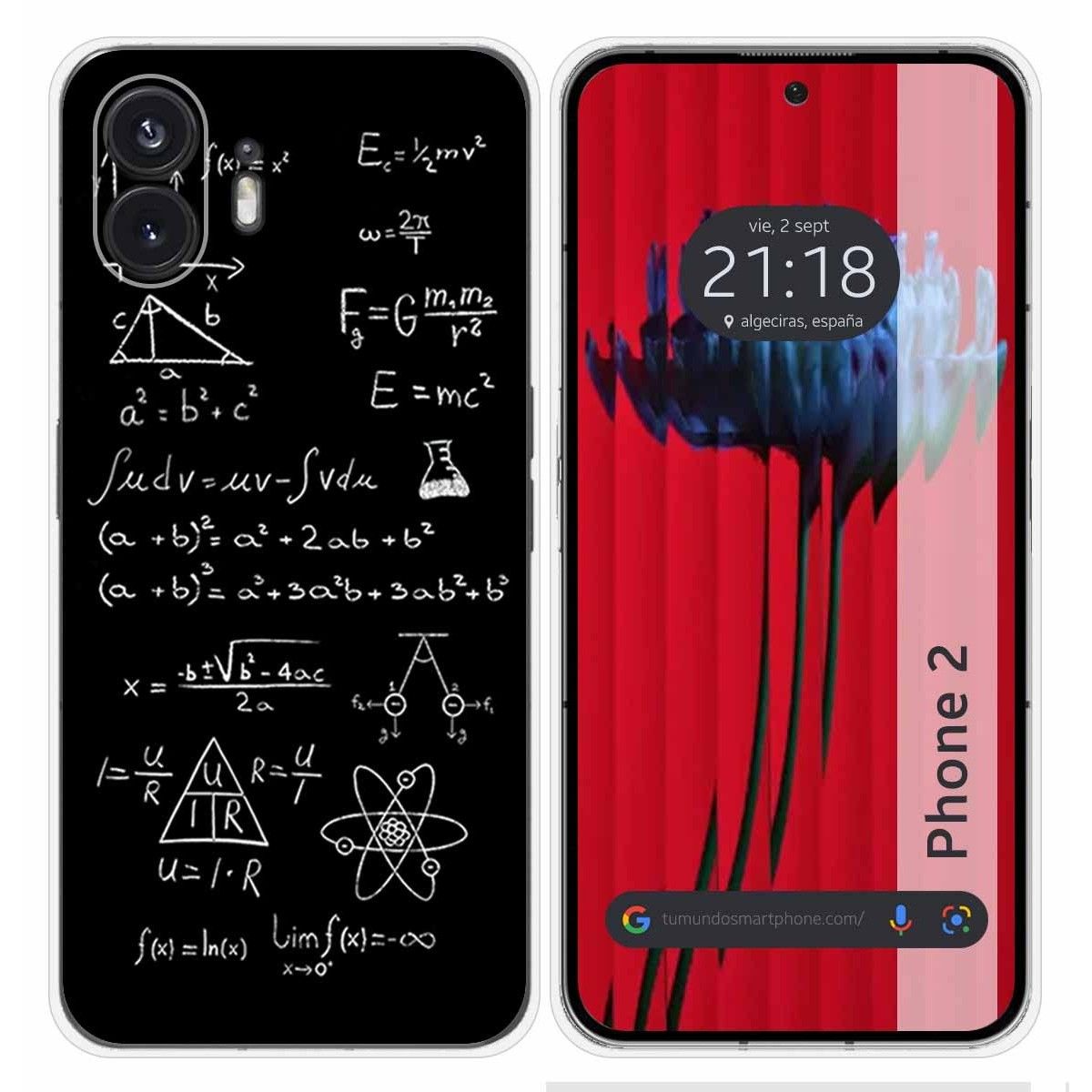 Funda Silicona para Nothing Phone 2 5G diseño Formulas Dibujos