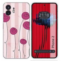 Funda Silicona para Nothing Phone 2 5G diseño Flores Vintage Dibujos