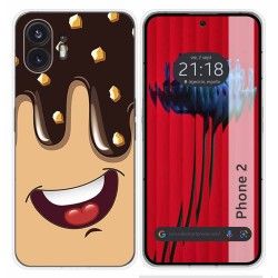 Funda Silicona para Nothing Phone 2 5G diseño Helado Chocolate Dibujos