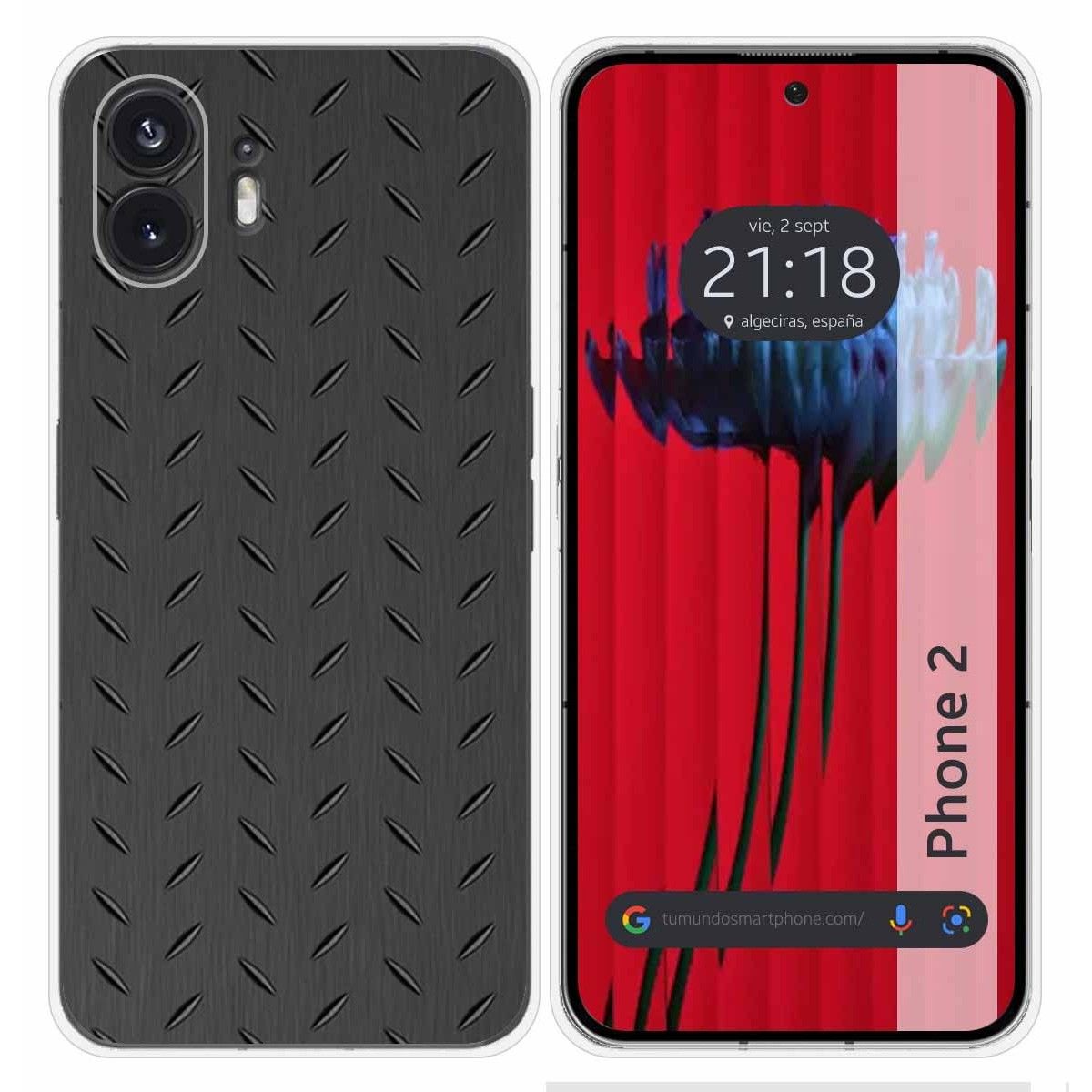 Funda Silicona para Nothing Phone 2 5G diseño Metal Dibujos