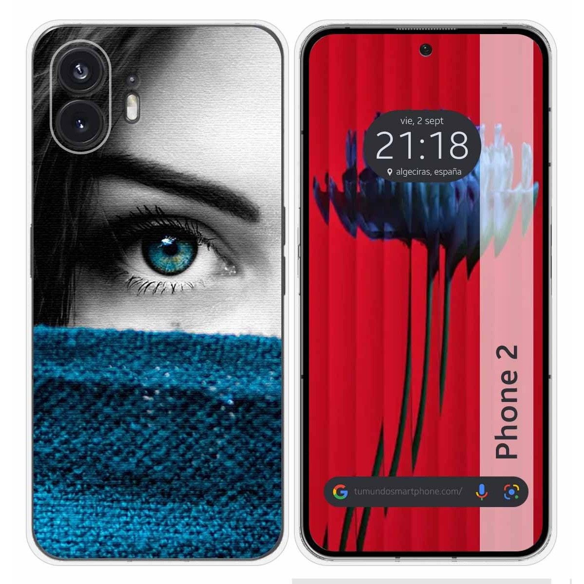 Funda Silicona para Nothing Phone 2 5G diseño Ojo Dibujos