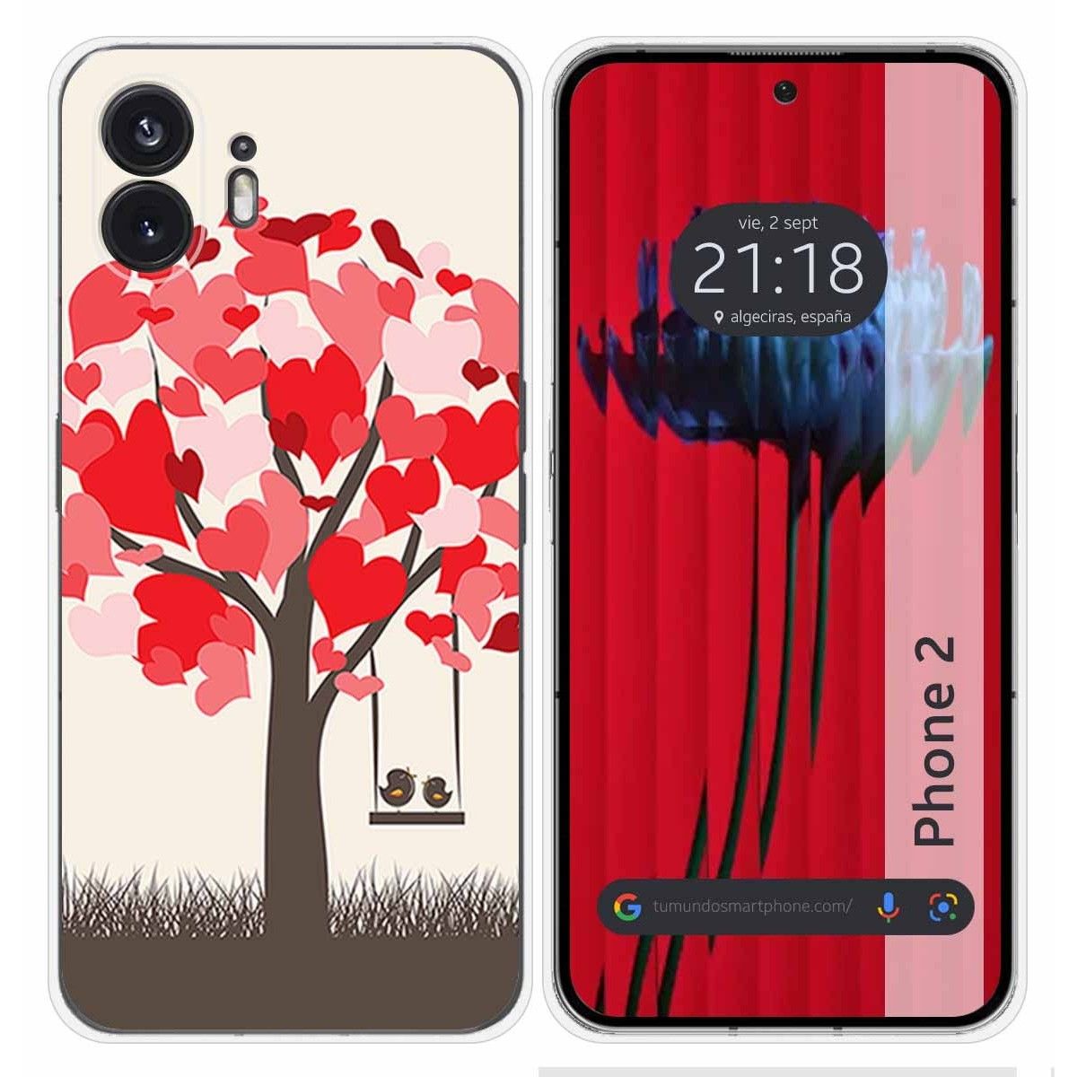 Funda Silicona para Nothing Phone 2 5G diseño Pajaritos Dibujos