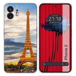 Funda Silicona para Nothing Phone 2 5G diseño Paris Dibujos